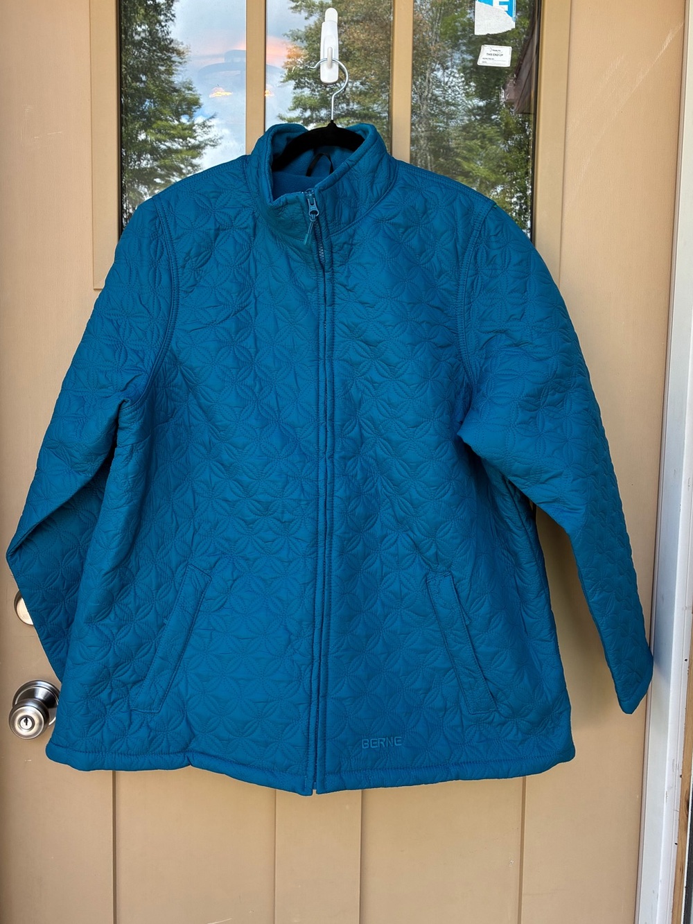 Berne Quilted Coat Teal Winter Women's 2XL (20-22)